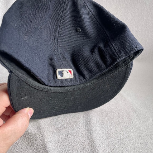 Boston Red Sox Hat Mens Fitted 7 Blue New Era Baseball‎ Cap MLB Embroidered - Picture 12 of 13